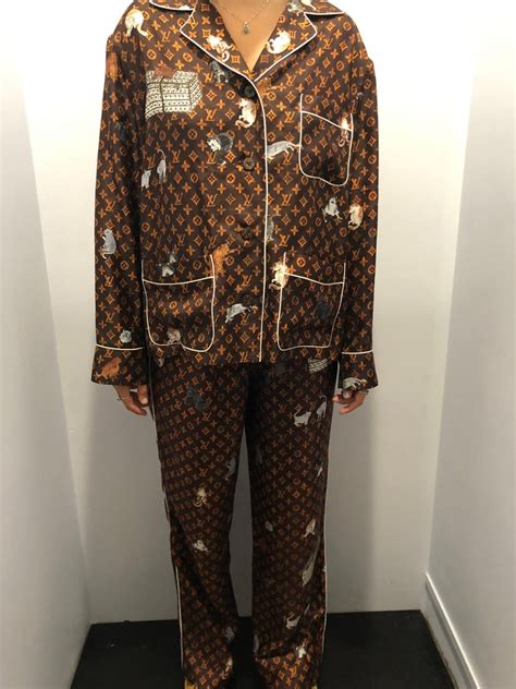 lv pyjamas price|louis vuitton pinstripe pajamas.